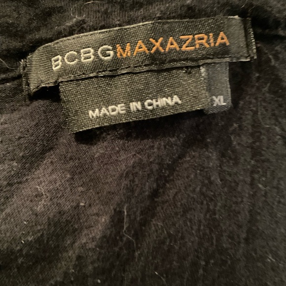 “BCBG” Black Embroidered and Open Work  3/4 Wide Sleeves Peasant Style Top. - Picture 11 of 15